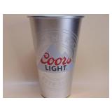 Two Coors Light 22 oz "laser wrap" aluminum cups