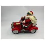 Kurt Adler Fabriche Santa & Mrs. Clause in Vintage Car