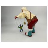 1995 Possible Dreams Clothtique Collection Santa Marionette Santa