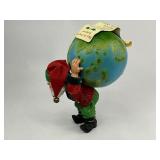 Midwest Importers Santa with the World on his Shoulders.