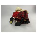 2002 Possible Dreams Clothtique Collection Santa gives Mrs. Claus Pearls