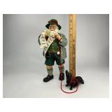 1998 Possible Dreams Clothtique Collection Santa and His Pet Dog