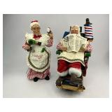 2000 Possible Dreams Clothtique Collection Santa Time for a Trim with Mrs. Claus Candy Cane Cuts