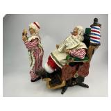 2000 Possible Dreams Clothtique Collection Santa Time for a Trim with Mrs. Claus Candy Cane Cuts