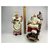 2000 Possible Dreams Clothtique Collection Santa Time for a Trim with Mrs. Claus Candy Cane Cuts