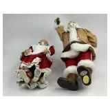 2002 Possible Dreams Clothtique Collection Santa & Mrs. Claus Under the Mistletoe