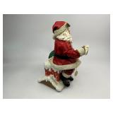 1994 Possible Dreams Clothtique Collection Here Comes Santa Claus Music Box