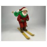 1997 Possible Dreams Clothtique Collection Downhill Thrills Ski Santa