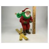 1997 Possible Dreams Clothtique Collection Downhill Thrills Ski Santa