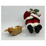 Possible Dreams Clothtique Collection Santa with Deer