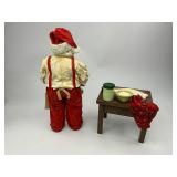 1997 Possible Dreams Clothtique Collection Baking Santa