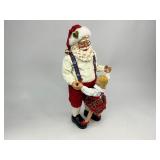 1999 Possible Dreams Clothtique Collection Santa Dancing with Girl