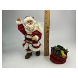 Kurt Adler Santa Claus Figure with Bag of Toys