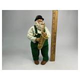 2000 Possible Dreams Clothtique Collection Saxophone Irish Santa