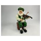 1997 Possible Dreams Clothtique Collection Celtic Santa Music Box