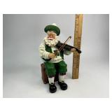 1997 Possible Dreams Clothtique Collection Celtic Santa Music Box
