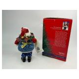 2001 Possible Dreams Clothtique Collection Star Spangled Santa with Box