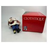2001 Possible Dreams Clothtique Collection Star Spangled Santa with Box
