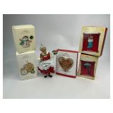 Grandma and Grandson Hallmark Ornament Collection with Possible Dreams Grandma Pie Onrament