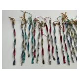 32 Vintage Christmas Tin Icicle Ornaments