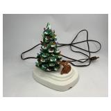 Mini Ceramic Christmas Tree with Deer