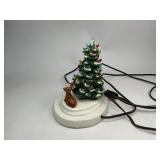 Mini Ceramic Christmas Tree with Deer