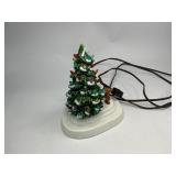 Mini Ceramic Christmas Tree with Deer