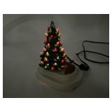 Mini Ceramic Christmas Tree with Deer