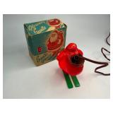 Rosbro Hard Plastic Skiing Santa Glows Light with Box
