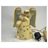 Vintage Christmas Angel Light Tree Topper