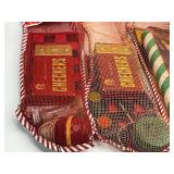 4 Vintage Christmas Stockings with Contents