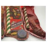 4 Vintage Christmas Stockings with Contents