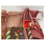 4 Vintage Christmas Stockings with Contents