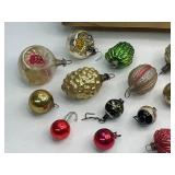 Antique Mini Christmas Ornaments with Box