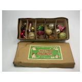 Antique Mini Christmas Ornaments with Box