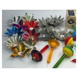 Vintage Christmas Bubble Lights, Light Reflectors, NOS GE Mazda Christmas Tree Lamps, and Mini replacement Lamps