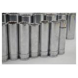 SK Metric 1/2 Drive Socket Set. (New)