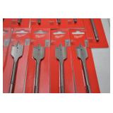 Lot of Milwaukee 1 Inch Flat Boring Bits, New in Package