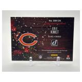 2020 Panini Donruss - Rookie Holiday Sweaters Cole Kmet Rookie Card Authentic Player Material Chicago Bears