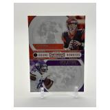 2020 Panini Contenders - Round Numbers Joe Burrow, Justin Jefferson Double Rookie RC Card