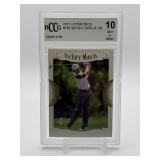 2001 Upper Deck Sergio Garcia Victory Match PGA Gard BCCG Graded Perfect 10 Mint or Better