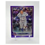 2022 Topps Chrome Update Series - Seiya Suzuki Purple Refractor Rookie Card