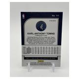 2019-20 Panini NBA Hoops Premium Stock - Karl-Anthony Towns #111 Red Cracked Prizm Minnesota Timberwolves
