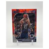 2019-20 Panini NBA Hoops Premium Stock - Karl-Anthony Towns #111 Red Cracked Prizm Minnesota Timberwolves