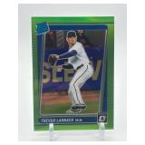 2021 Donruss Optic Trevor Larnach Rated Rookie Card Green Prizm Parallel Minnesota Twins