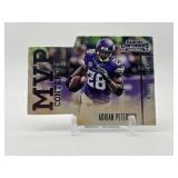 2015 Panini Contenders MVP Contenders Insert Card Adrian Peterson Minnesota Vikings