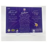 2003 Upper Deck Pros & Prospects - Daunte Culpepper and Marquel Blackwell Card #’d 989/1800 Minnesota Vikings NFL