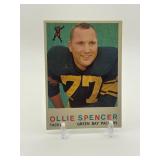 1959 Topps - Ollie Spencer #129 Rookie Card Vintage Football Green Bay Packers