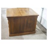 Wooden Side Table With Cabinet