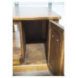 Wooden Side Table With Cabinet